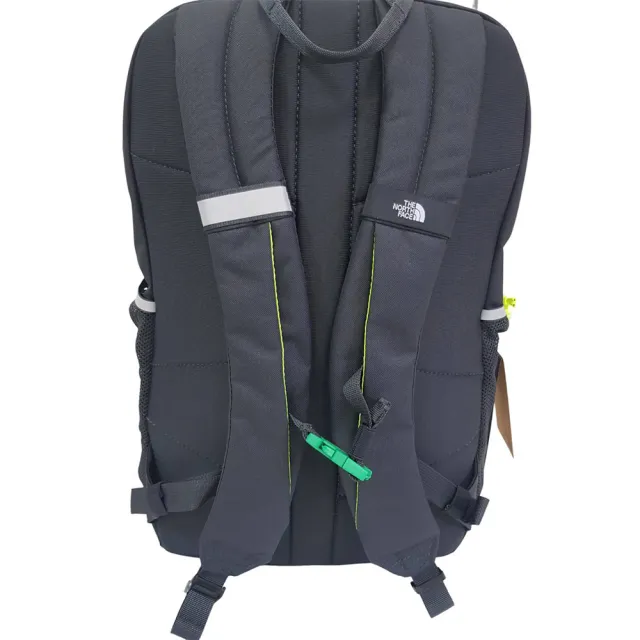 【The North Face】北面綠色LOGO/黑色 大童款舒適背負大容量運動休閒後背包
