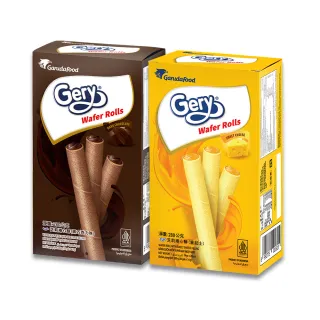 【Gery芝莉】爆醬捲心酥 黑巧克力/重起士 280g(大盒裝20根入)