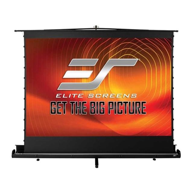 【Elite Screens】100吋 16:9 調繃緊單桿式 中長焦抗光灰幕地拉張力幕 FT100UH-C4T 美國EliteScreens