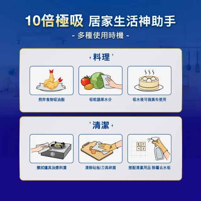 【TEMPO】貓福珊迪隨掛隨抽三層廚房紙巾10入(箱購/萬用紙擦手紙餐巾紙)