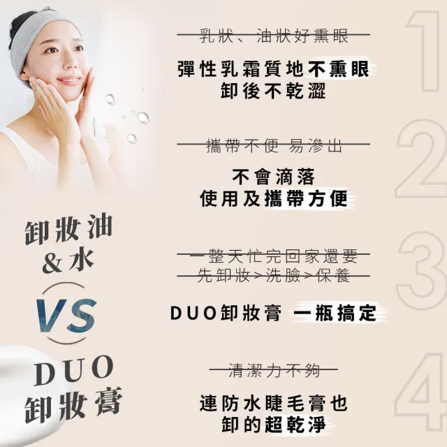 【DUO 麗優 官方直營】超值三入任選_五效合一卸妝膏90gx3(洗卸合一/去黑頭粉刺/保濕抗老)