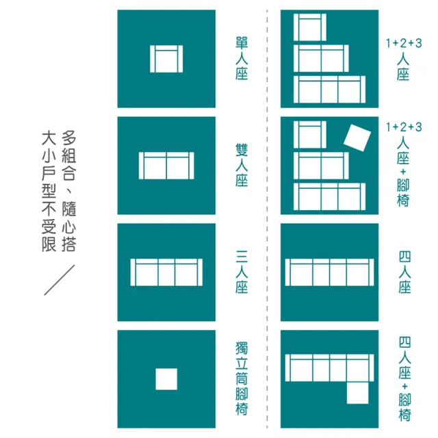 【ASSARI】1+2+3人座貝蒂貓抓皮獨立筒沙發(沙發組/含90x70cm腳椅)