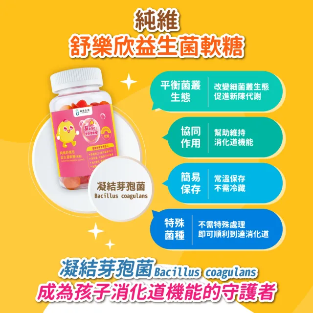 【Nu Style 純維】純維舒樂欣益生菌軟糖(30顆/瓶)
