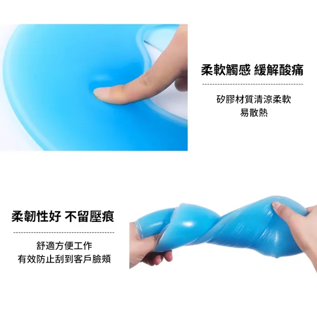 【YUNMI】矽膠鏤空美容院按摩SPA趴枕 家用推拿枕頭 U型面部臉墊 趴睡枕 午睡枕