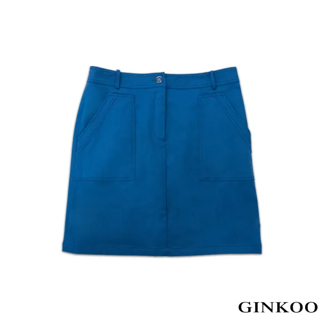 【GINKOO 俊克】前大口袋A字短裙