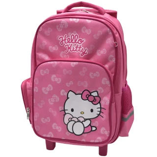 【SANRIO 三麗鷗】Hello Kitty三段拉桿書包(台灣正版授權)