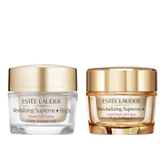 即期品【Estee Lauder 雅詩蘭黛】無敵雙效乳霜組(亮顏霜75ml贈膠原霜75ml)