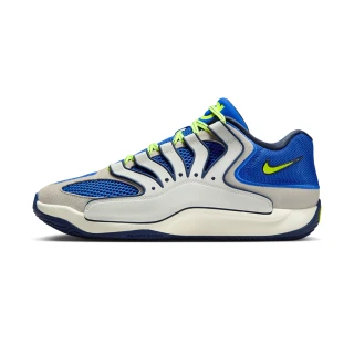 【NIKE 耐吉】KD18 EP 男鞋 藍米白色 運動 麂皮 杜蘭特 緩震 包覆 籃球鞋 HV1991-400