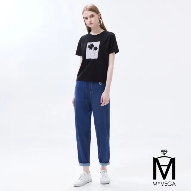 【MYVEGA 麥雪爾】MA輕薄萊賽爾涼感牛仔喇叭褲/哈倫褲-二款任選(涼感褲/落地褲/女長褲/牛仔褲)