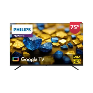 【Philips 飛利浦】75型4K Google TV 智慧顯示器(75PUH7139)
