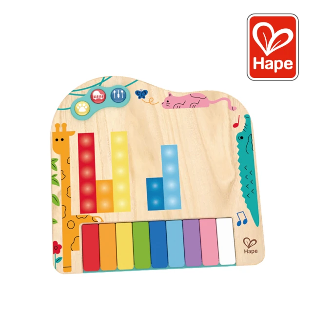 【德國Hape】動態像素鋼琴(聲音玩具/益智遊戲/木製玩具/木頭玩具)