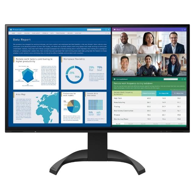 【EIZO】FlexScan EV2740X 黑色 27型 IPS 4K 16:9 電腦螢幕(Type-C/可旋轉/可壁掛/內建喇叭/護眼)