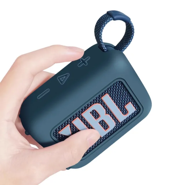 【Godimento】適用JBL GO4 音響矽膠保護殼(戶外運動專用喇叭包)