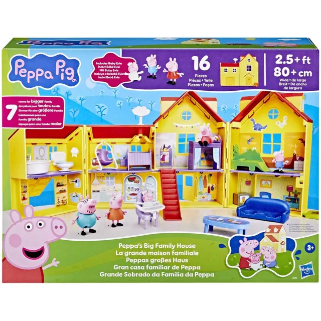 【Peppa Pig 粉紅豬】佩佩家大房屋遊戲組 G0508(佩佩豬)