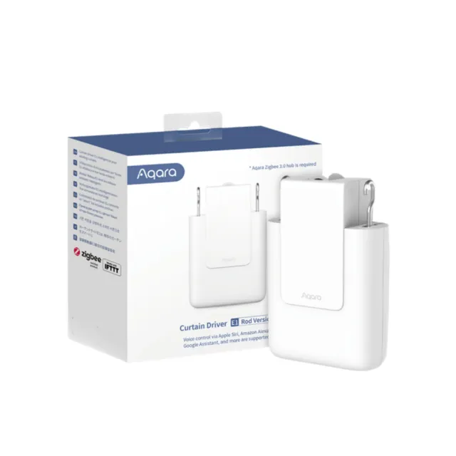 【Sioh 惜】Aqara E1窗簾驅動器-羅馬桿R型(電動窗簾/免鑽孔/智能居家/APP控制)