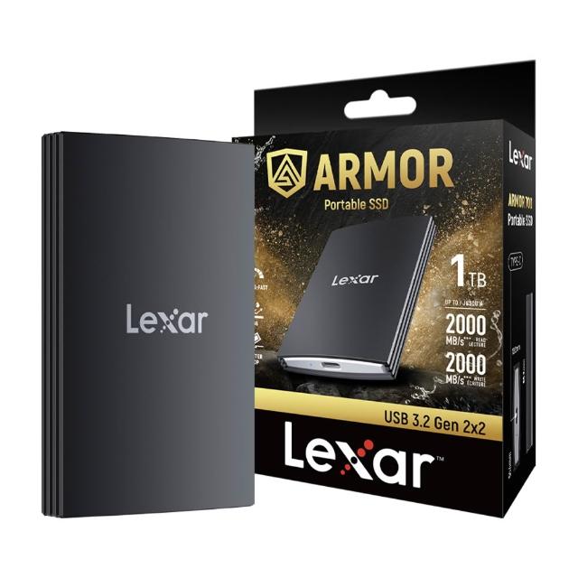 【Lexar 雷克沙】ARMOR700 1TB防跌落防水防塵高速行動固態硬碟