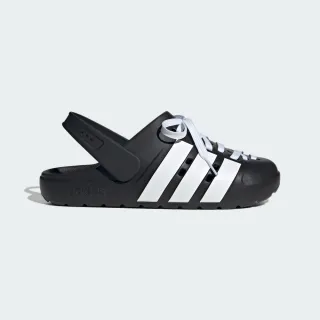 【adidas 愛迪達】涼鞋 女鞋 運動 ADILETTE CLOG 2.0 黑 JR4025