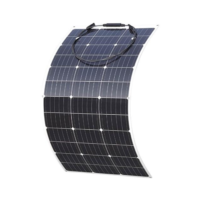【Felsted 菲仕德】60W太陽能板 柔性單晶太陽能板 太陽能板發電設備(太陽能發電 PET柔性材質 附贈MC4插頭)