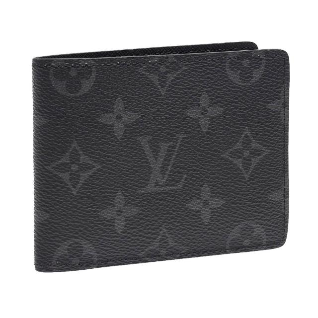 LV LOUIS VUITTON路易威登 M61695 經典 MULTIPLE Eclipse 帆布交叉式卡夾短夾 全新 LOUIS VUITTON 路易威登 M61695 經典 MULTIPLE Eclipse 黑色帆布交叉式卡夾短夾,採用高品質帆布與皮革內層設計,擁有7個內夾層,適合日常使用與收藏。附 LV 原廠紙盒、防塵袋及專櫃購買證明影本,來自歐洲平行輸入,性別適用為男性。
