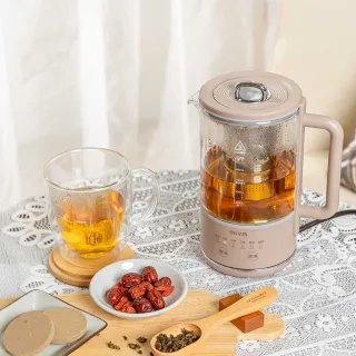 【MIYA】溫控美顏玻璃養生壺/快煮壺 MY-KT222(煮水壺 煮茶壺 泡茶壺 養身壺 熱水壺 交換禮物)