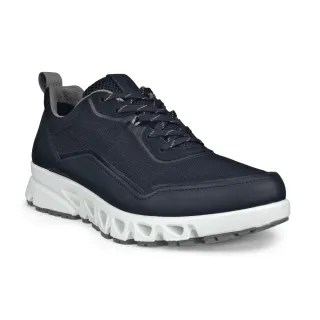 【ecco】MULTI-VENT M 翱翔城市戶外防水運動休閒鞋 男鞋(黑色/鐵灰色 88028450582)