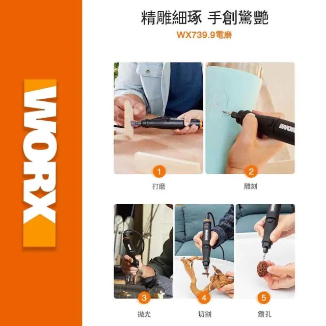 【WORX 威克士】Maker-X系列20V 鋰電熱熔槍 WX746.9(熱熔槍 角磨機 電烙鐵 電鍍筆)