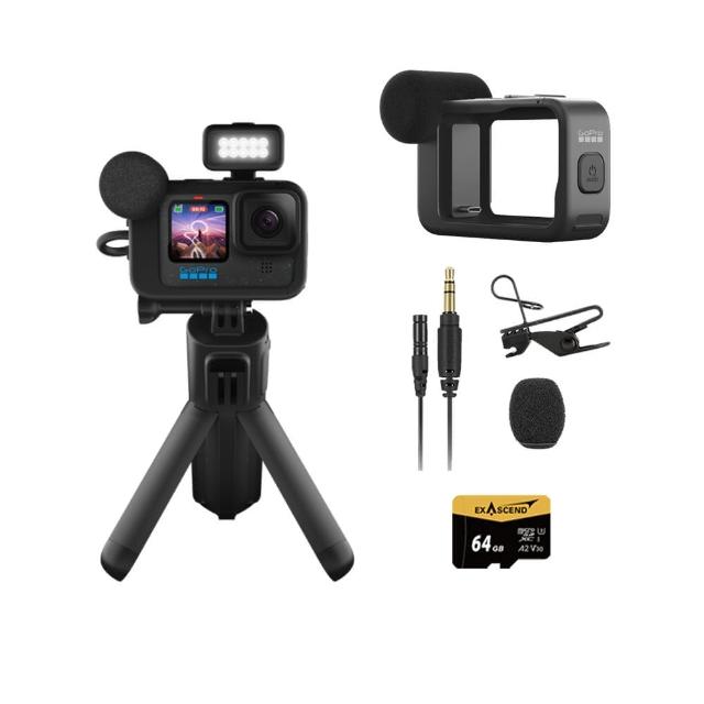 【GoPro】HERO12  Black CE創作者獨家領夾收音組合(momo獨家)