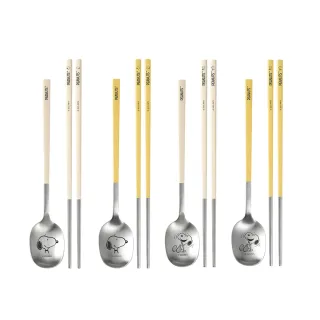 【CorelleBrands 康寧餐具】SNOOPY不鏽鋼匙筷組-兩入組(四款任選)