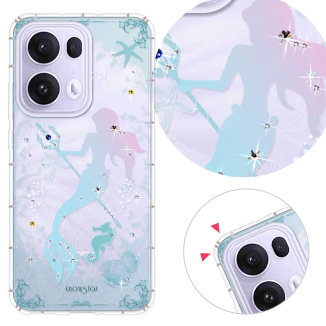 【KnowStar】OPPO 全系列 彩鑽防摔手機殼-美人魚(Reno14Pro/A5Pro/Reno13/Reno12/12F/Reno11/11F/8Z/7Z)