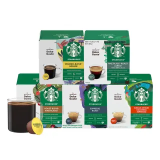 【NESCAFE Dolce Gusto】STARBUCKS 星巴克咖啡膠囊12顆/盒(適用雀巢多趣酷思咖啡機)