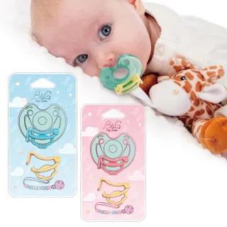 【B&G】香草奶嘴萬用扣夾2入組(銜接奶嘴鍊.奶嘴娃娃)