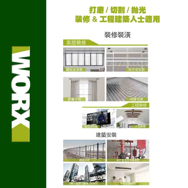 【WORX 威克士】20V 100mm 砂輪機 WU808.9(角磨機 磨切機 平面 無刷鋰電角磨機 鋰電無刷平面砂輪機)