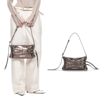 【MATIN KIM】官方旗艦 雙腰帶迷你肩背包(深棕)