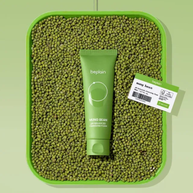 【beplain 苾沛恩】綠豆胺基酸溫和洗面乳 80ml(beplain綠豆洗面乳)