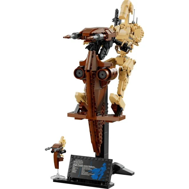 【LEGO 樂高】星際大戰系列 75428 戰鬥機器人和單兵空中平台(飛行器 男孩禮物 居家擺設 積木)