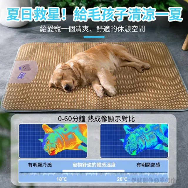 【IDREES 伊德萊斯】加寬加大 寵物涼席睡墊 透氣降溫貓咪涼墊 120x90cm 狗窩/狗床 寵物睡床 寵物涼感墊
