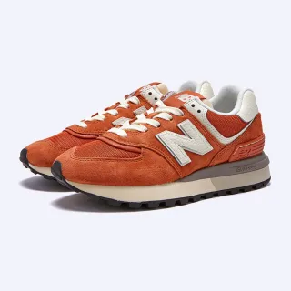 【NEW BALANCE】574系列 復古 休閒鞋 中性款 女 磚紅橘 麂皮(U574LGRO)