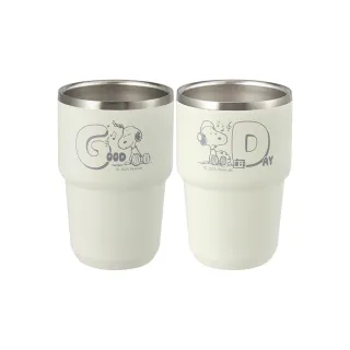 【CorelleBrands 康寧餐具】SNOOPY 好日子不鏽鋼分享杯二入組