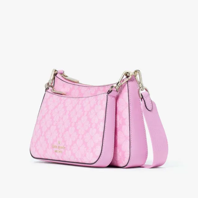 【KATE SPADE】Spade Flower子母斜背包 櫻花粉(原廠公司貨)