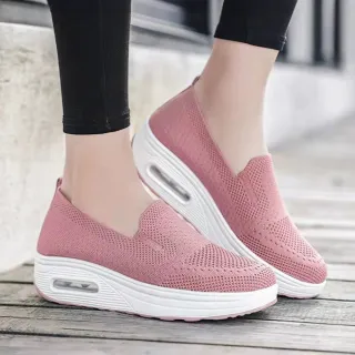 【LN】★飛織氣墊透氣健走鞋(休閒/氣墊鞋/飛織鞋/運動)