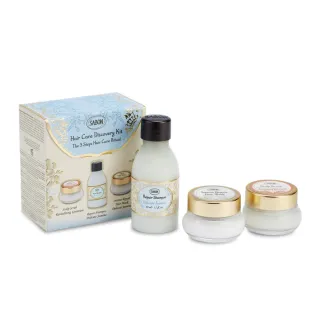 【SABON】官方直營 植系髮肌三部曲禮盒(洗髮乳50ml+髮膜15ml+頭皮磨砂膏20g)