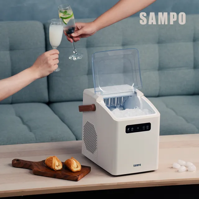 【SAMPO 聲寶】小冰樂全自動急速製冰機-燕麥(KJ-BA11R)