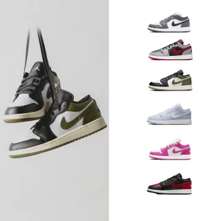 【NIKE 耐吉】運動鞋 休閒鞋 JORDAN DUNK LOW 女鞋 大童鞋 黑白藍綠 多款(553560-152&)