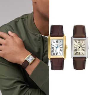 【FOSSIL 官方旗艦館】Carraway系列 復古羅馬數字手錶 皮革錶帶 30MM(多色可選)