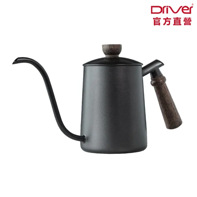 【Driver】德川原木細口壺-600ml(原木質感握把 壺內刻度設計 手沖壺 咖啡壺 咖啡器具 手沖咖啡)