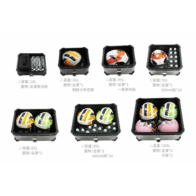 【Supamoto】80L—機車鋁合金尾箱(重機/通用/行李箱/鋁箱/後箱/摩托車/大羊/快拆/檔車/CT125/CB350)