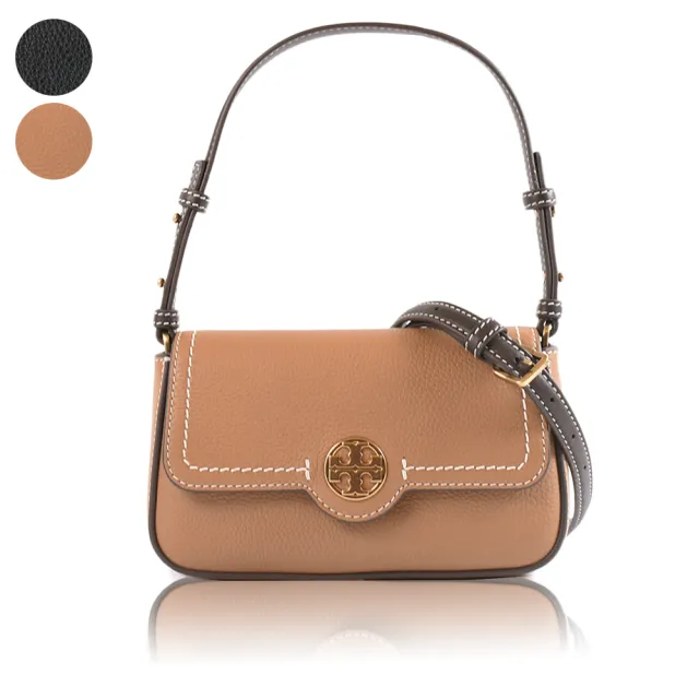 【TORY BURCH】FELIX 荔枝紋翻蓋肩背/斜背二用包-迷你款(新款任選)