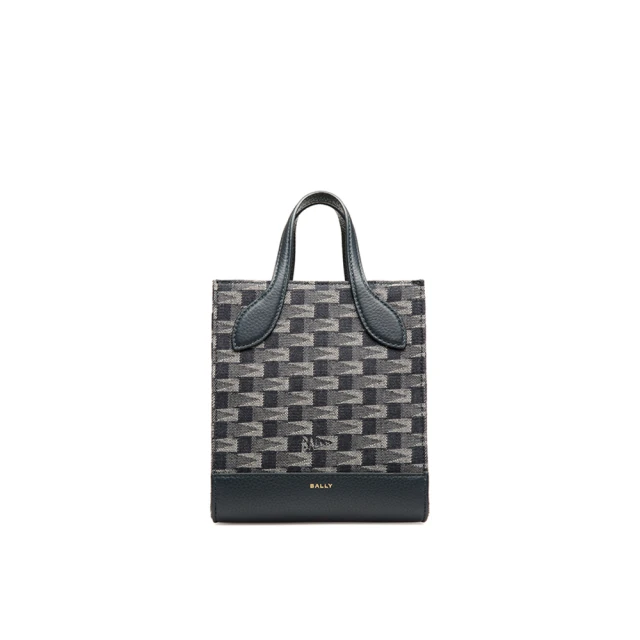 【BALLY】官方直送 BAR 帆布小托特包