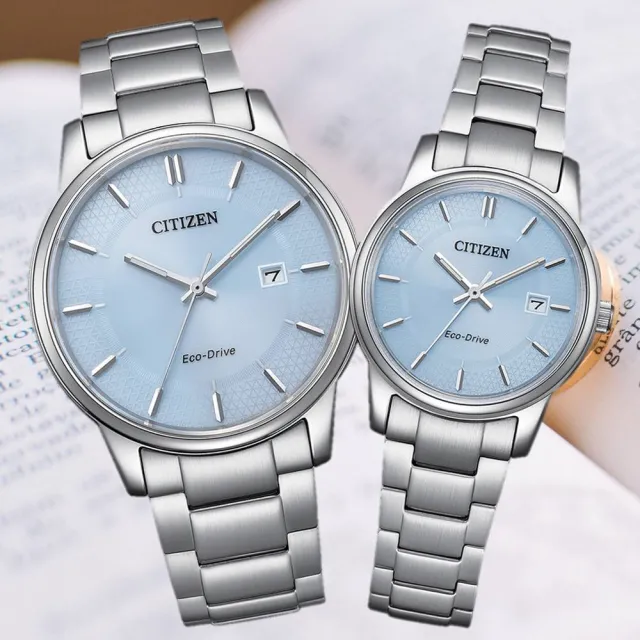 【CITIZEN 星辰】PAIR 光動能 簡約商務 對錶 女錶 手錶 石英錶 雙11 送禮 推薦 禮物 EW2318-73L