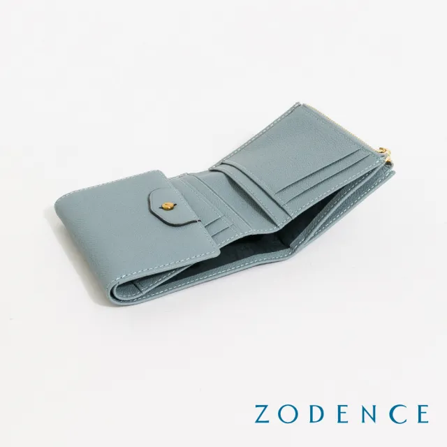 【ZODENCE 佐登司】CUFF進口真皮袖釦設計三折短夾(多色)